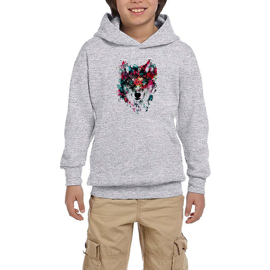 Wolf Color Gri Çocuk Kapşonlu Sweatshirt