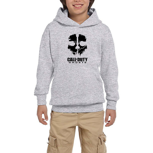 Call Of Duty Black Ghosts Gri Çocuk Kapşonlu Sweatshirt