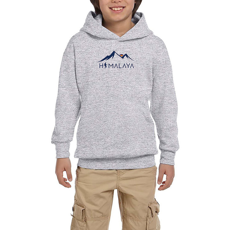 Himalaya Adventure Gri Çocuk Kapşonlu Sweatshirt