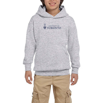 Toronto University Logo Gri Çocuk Kapşonlu Sweatshirt