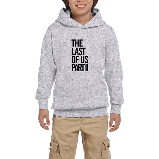 The Last Of Us 2 Gri Çocuk Kapşonlu Sweatshirt