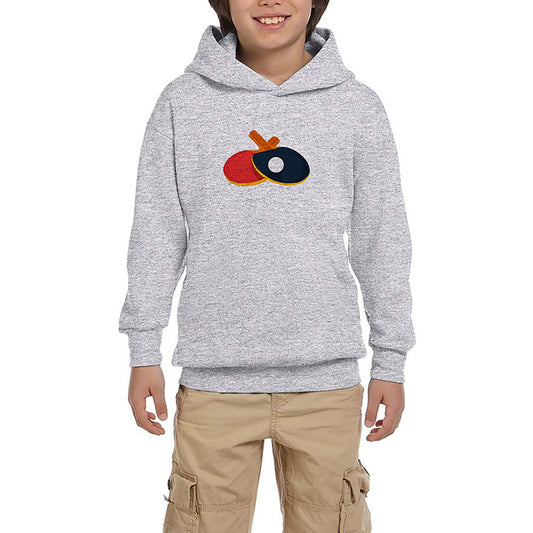 Ping Pong Color Gri Çocuk Kapşonlu Sweatshirt