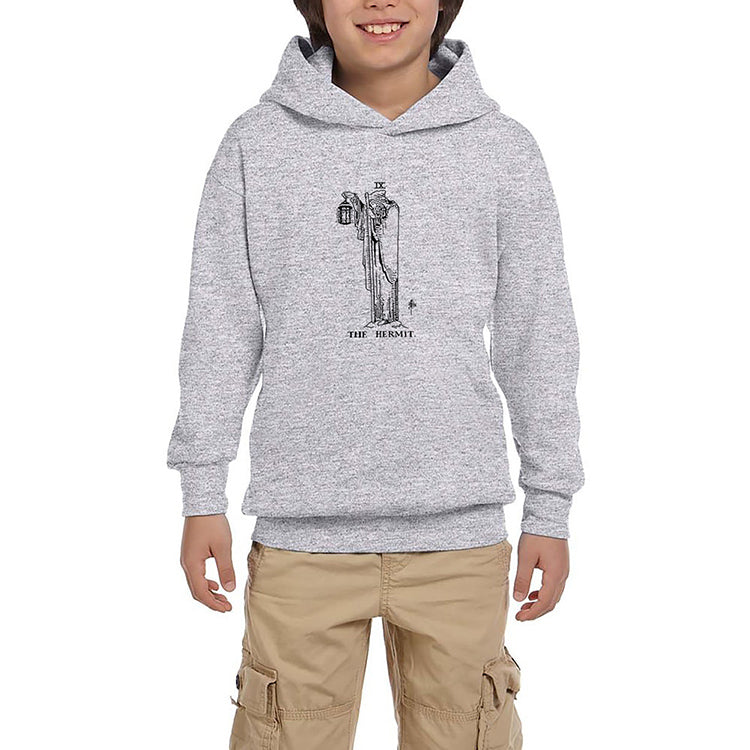 Led Zeppelin The Hermit Gri Çocuk Kapşonlu Sweatshirt