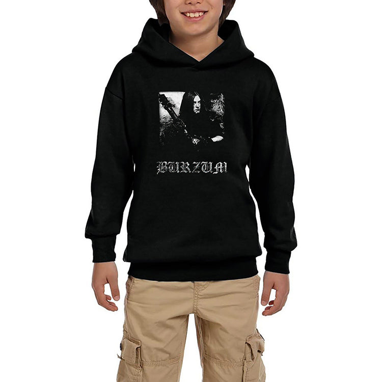 Burzum Anthology Siyah Çocuk Kapşonlu Sweatshirt