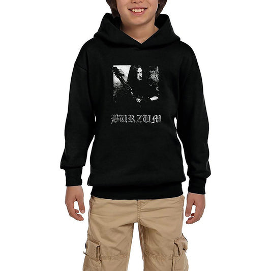 Burzum Anthology Siyah Çocuk Kapşonlu Sweatshirt