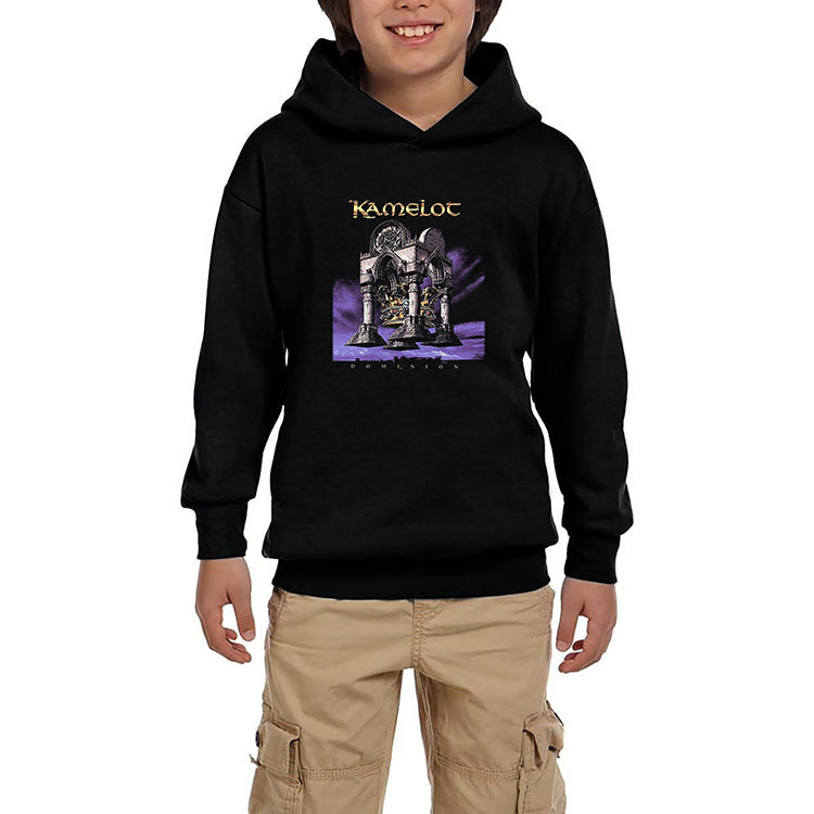 Kamelot Dominion Siyah Çocuk Kapşonlu Sweatshirt
