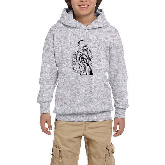 Linkin Park Chester Grafiti Gri Çocuk Kapşonlu Sweatshirt