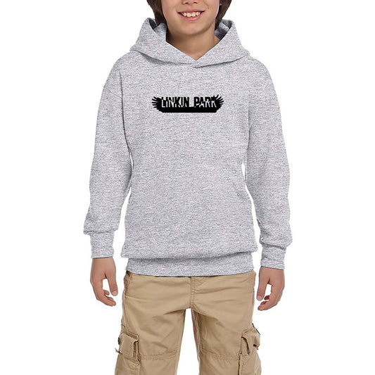 Linkin Park He is Legend Gri Çocuk Kapşonlu Sweatshirt