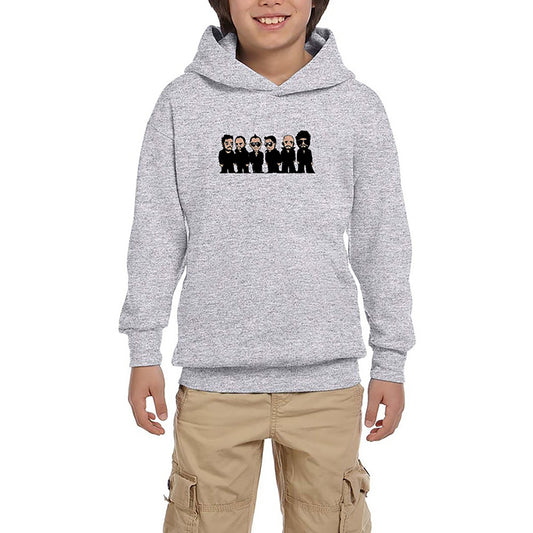 Linkin Park Minutes Cartoon Gri Çocuk Kapşonlu Sweatshirt