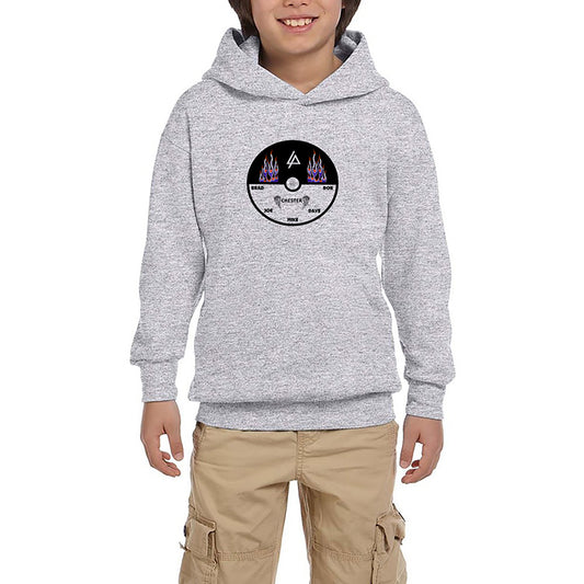 Linkin Park Plak Gri Çocuk Kapşonlu Sweatshirt
