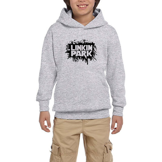 Linkin Park Underground Gri Çocuk Kapşonlu Sweatshirt