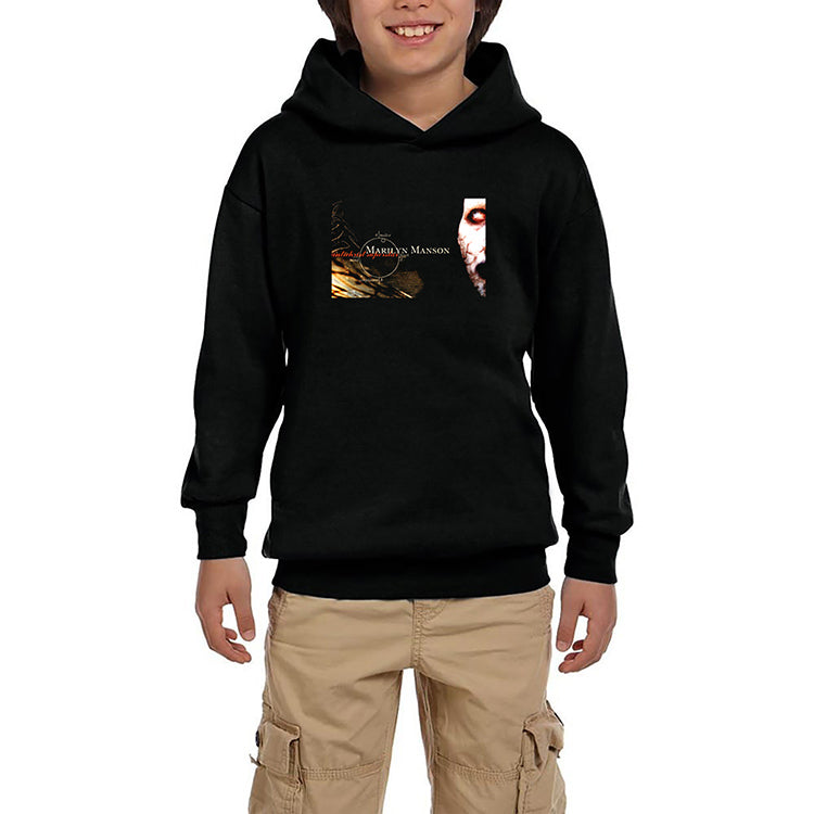 Marilyn Manson Antichrist Superstar Siyah Çocuk Kapşonlu Sweatshirt