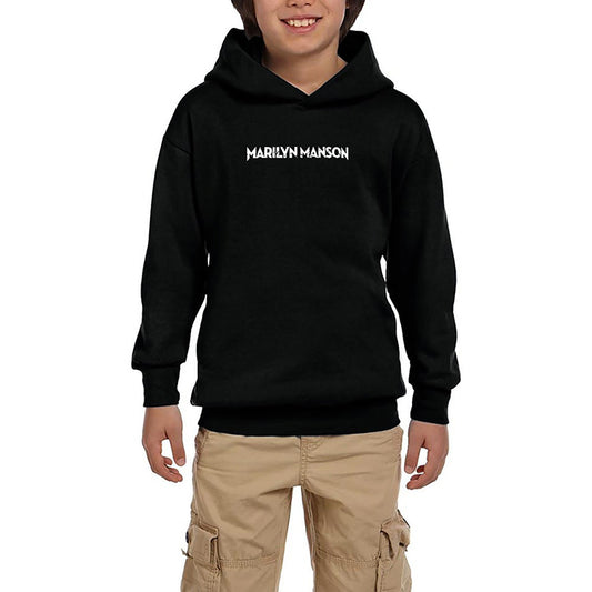 Marilyn Manson Classic Siyah Çocuk Kapşonlu Sweatshirt