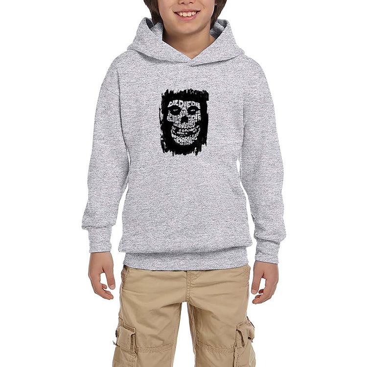 Misfits Die Die My Darling Gri Çocuk Kapşonlu Sweatshirt