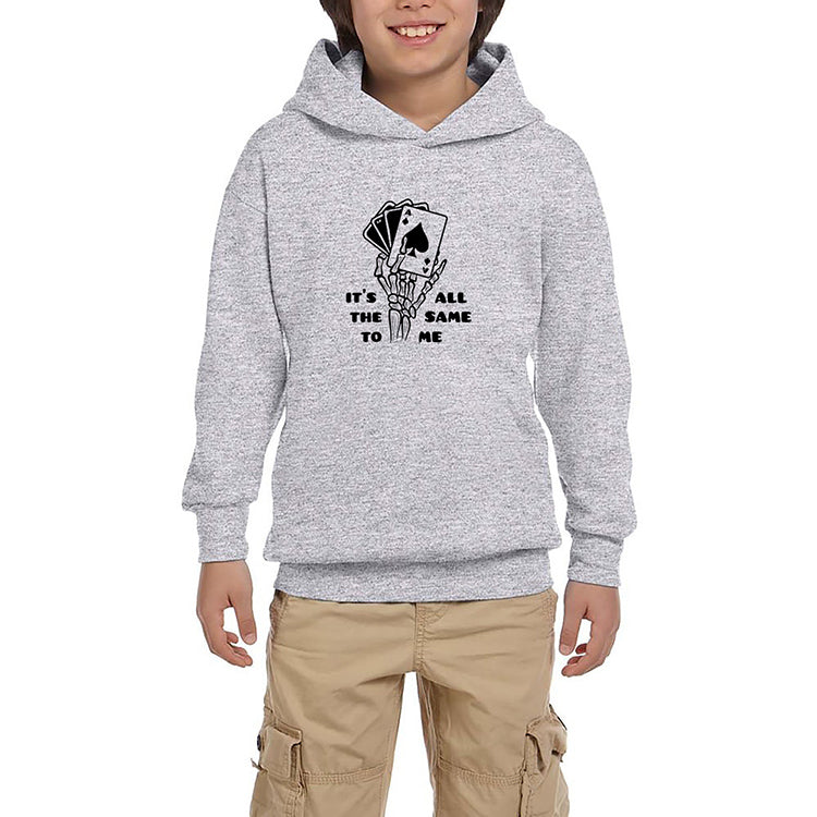 Motörhead Ace of Spades Skull Gri Çocuk Kapşonlu Sweatshirt