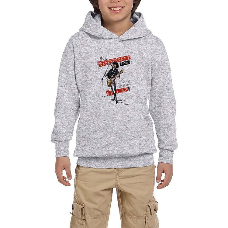 Motörhead Lemmy Kilmister Lyrics Gri Çocuk Kapşonlu Sweatshirt