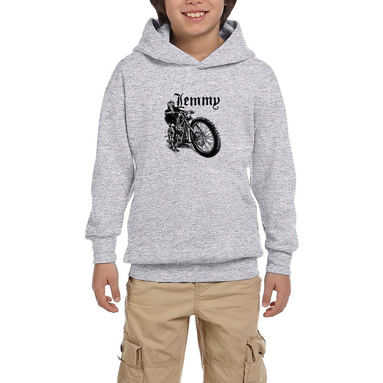 Motörhead Lemmy Kilmister Motorbike Gri Çocuk Kapşonlu Sweatshirt