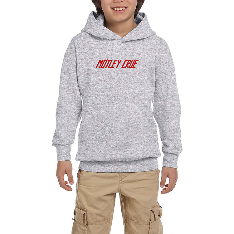 Mötley Crüe 1981 Gri Çocuk Kapşonlu Sweatshirt