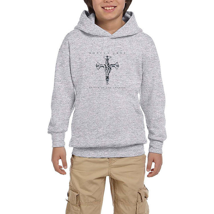 Mötley Crüe Saints Of Los Angeles Gri Çocuk Kapşonlu Sweatshirt