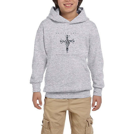 Mötley Crüe Saints Of Los Angeles Gri Çocuk Kapşonlu Sweatshirt