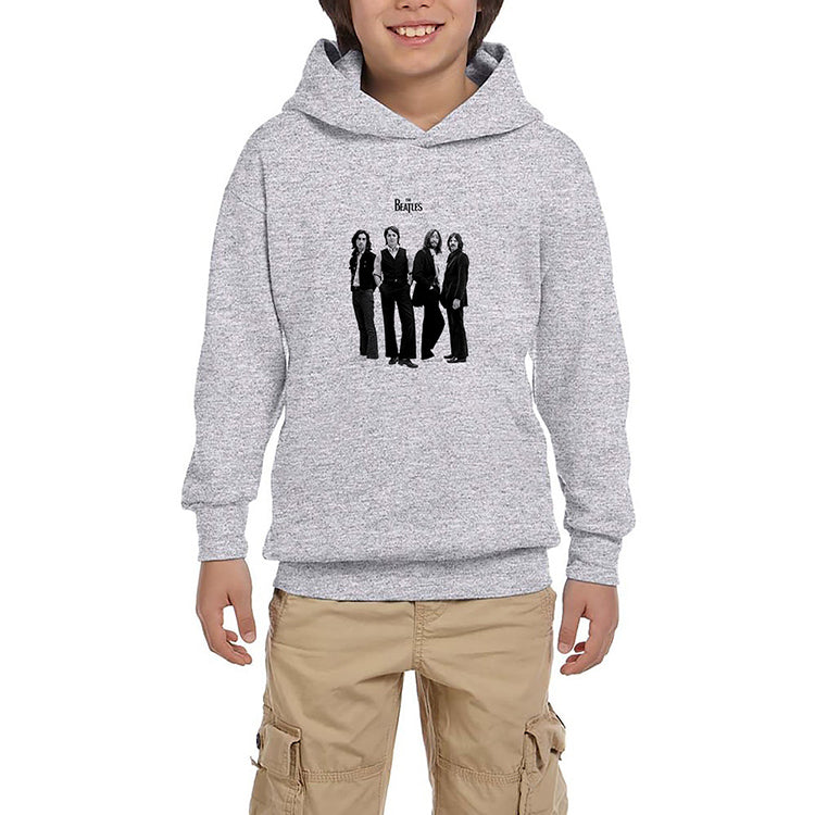 The Beatles Grup Gri Çocuk Kapşonlu Sweatshirt