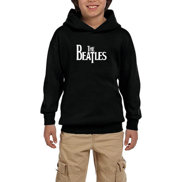 The Beatles Logo Siyah Çocuk Kapşonlu Sweatshirt