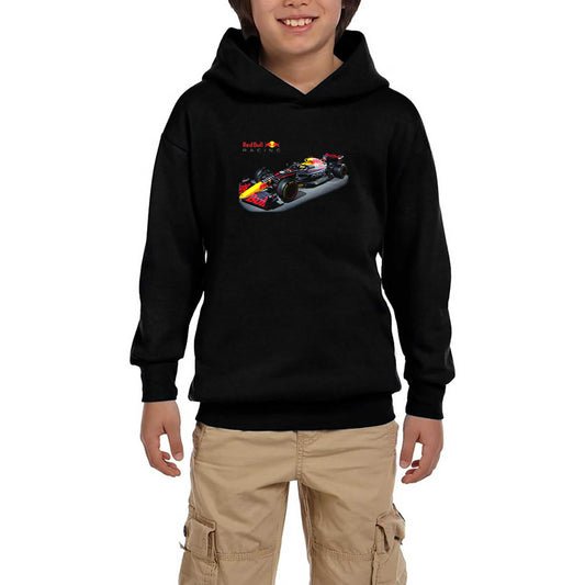 RedBull Racing F1 Siyah Çocuk Kapşonlu Sweatshirt