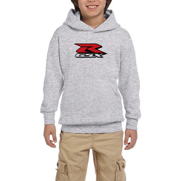 Suzuki GSX-R Logosu Gri Çocuk Kapşonlu Sweatshirt