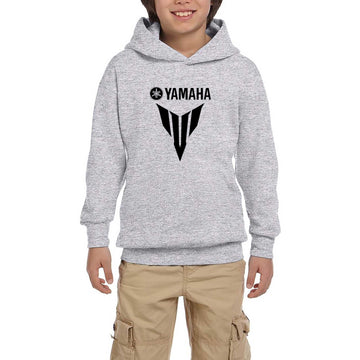 Yamaha MT07 Black Gri Çocuk Kapşonlu Sweatshirt