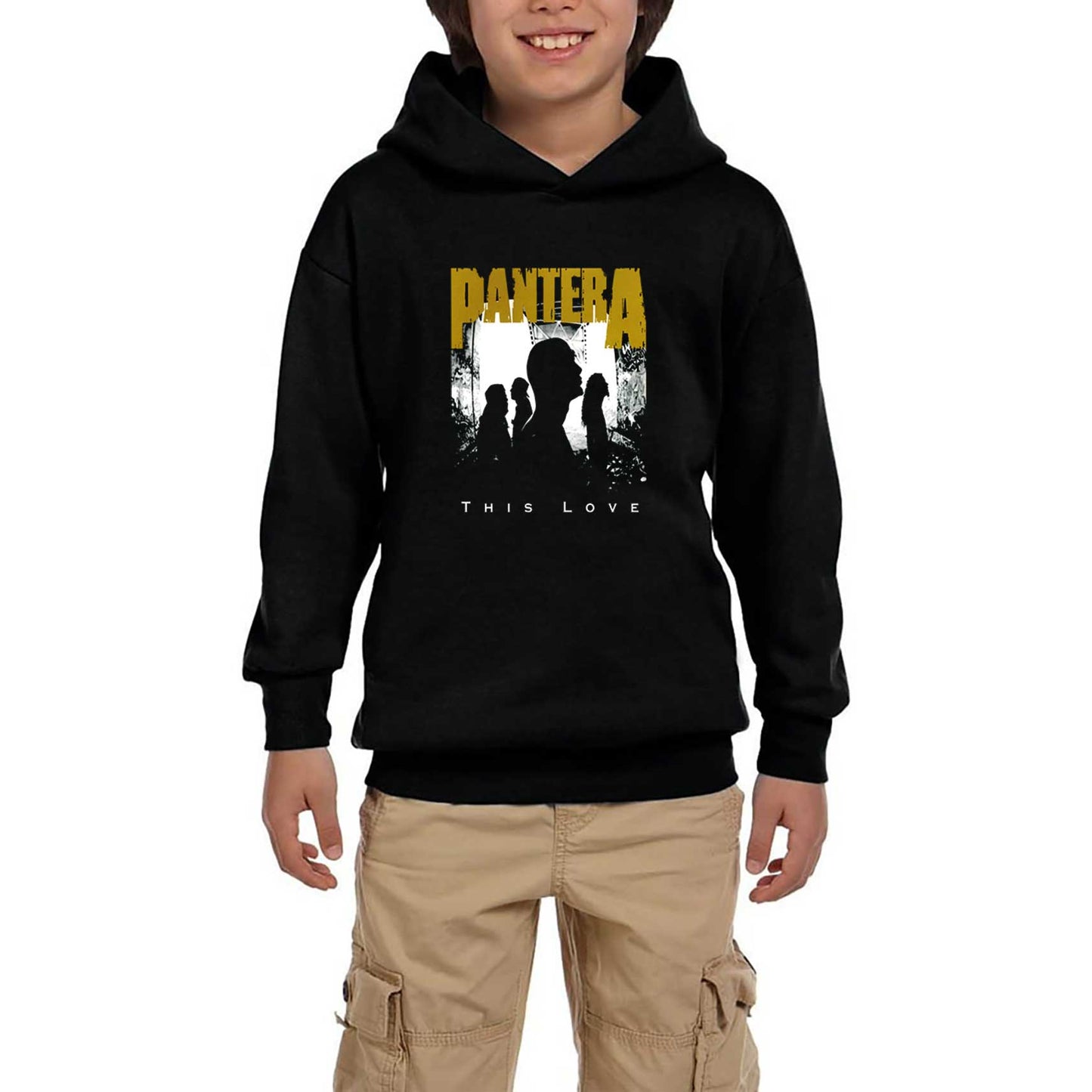 Pantera This Love Siyah Çocuk Kapşonlu Sweatshirt