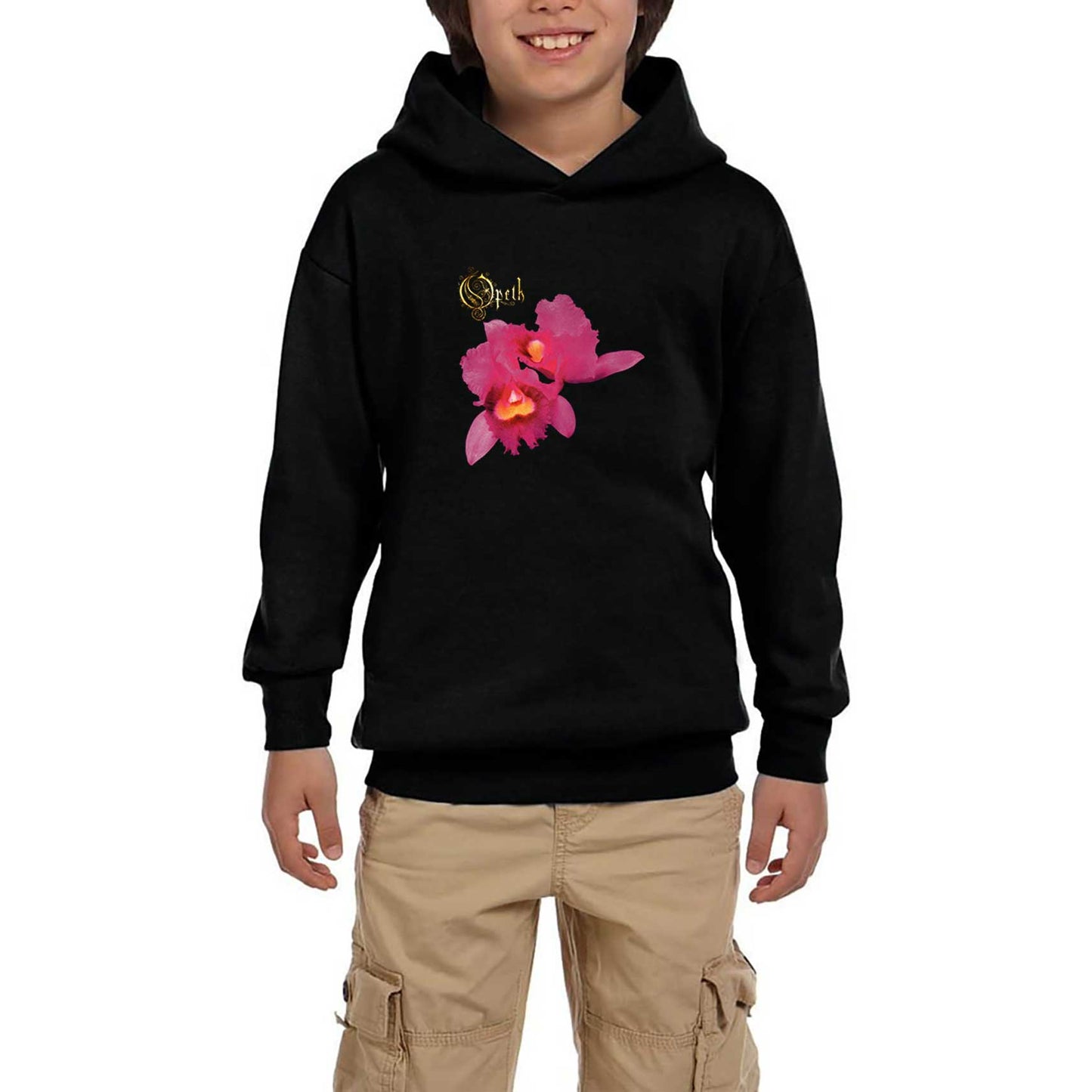 Opeth Orchid Siyah Çocuk Kapşonlu Sweatshirt