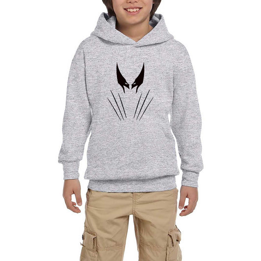 Wolverine X Men Gri Çocuk Kapşonlu Sweatshirt