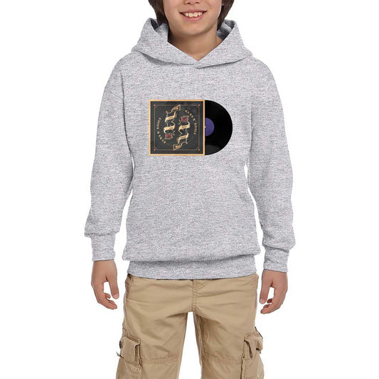 Guns N Roses New Fose Plak Gri Çocuk Kapşonlu Sweatshirt