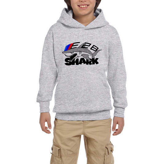 Bmw E28 Shark Gri Çocuk Kapşonlu Sweatshirt