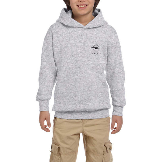 Opel New Logo Gri Çocuk Kapşonlu Sweatshirt