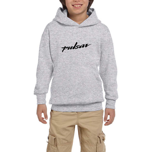 Pulsar Logo Black Gri Çocuk Kapşonlu Sweatshirt