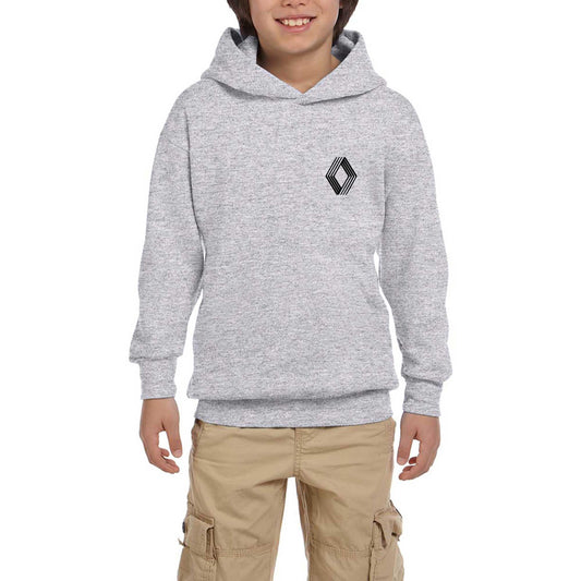 Renault New Logo Gri Çocuk Kapşonlu Sweatshirt