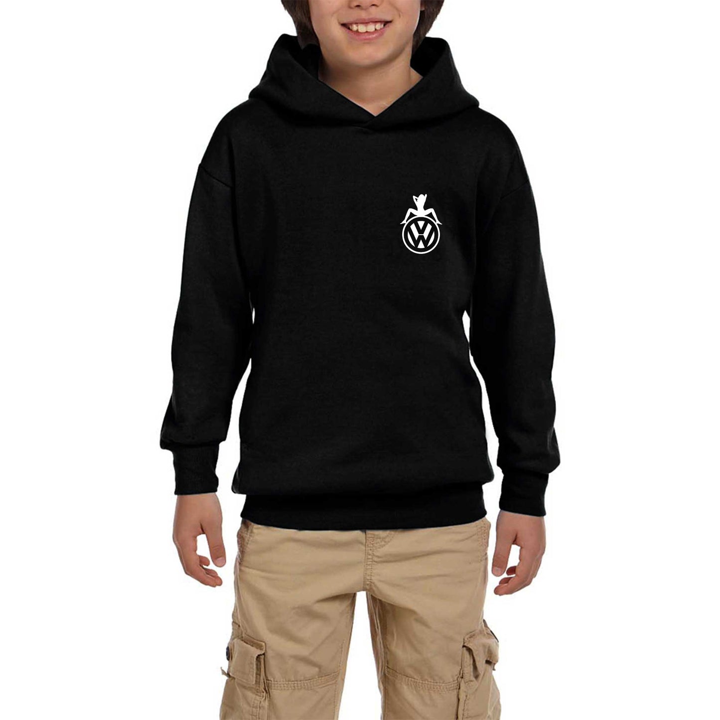 Volkswagen Woman Siyah Çocuk Kapşonlu Sweatshirt