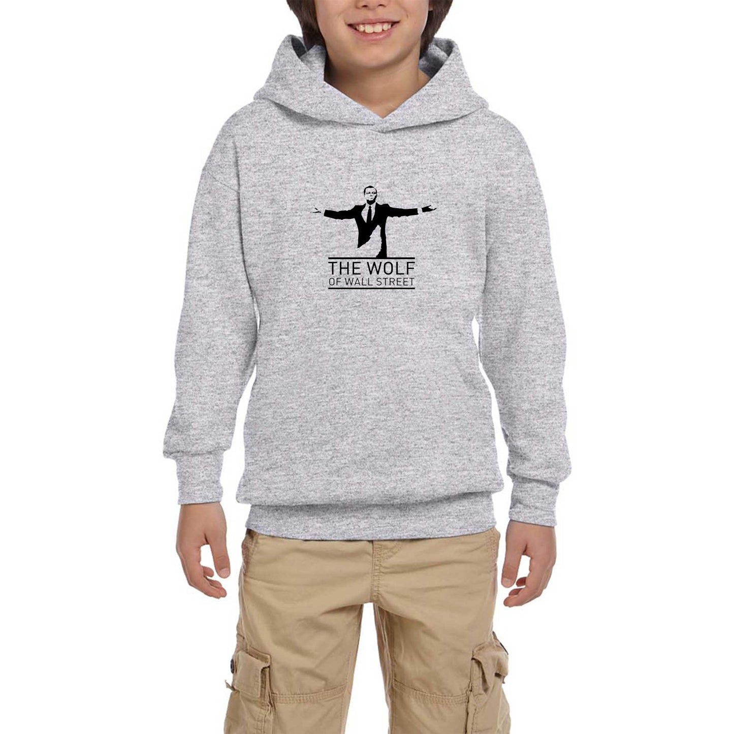 The Wolf Gri Çocuk Kapşonlu Sweatshirt