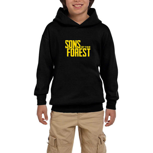 Sons Of The Forest Siyah Çocuk Kapşonlu Sweatshirt
