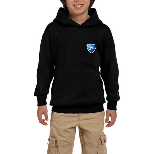 Rocket League Amblem Siyah Çocuk Kapşonlu Sweatshirt