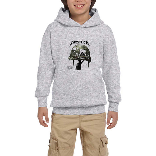 Metallica Diposab e Heroes Beyaz Çocuk Kapşonlu Sweatshirt