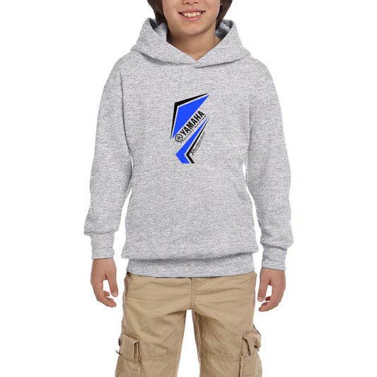 Yamaha Racing Revission Logo Beyaz Çocuk Kapşonlu Sweatshirt