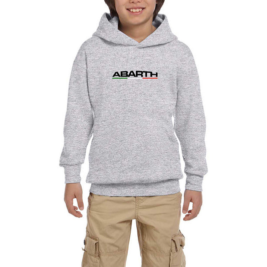 Abarth Text İtalya Beyaz Çocuk Kapşonlu Sweatshirt