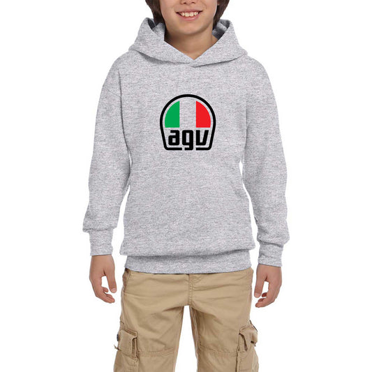 Agv Logo Beyaz Çocuk Kapşonlu Sweatshirt