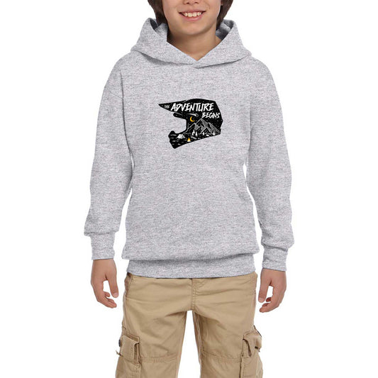 The Adv Entura Begins Beyaz Çocuk Kapşonlu Sweatshirt