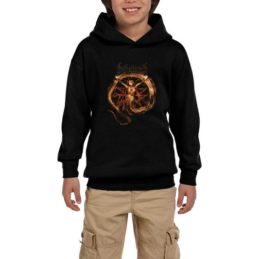 Behemoth Kali Siyah Çocuk Kapşonlu Sweatshirt