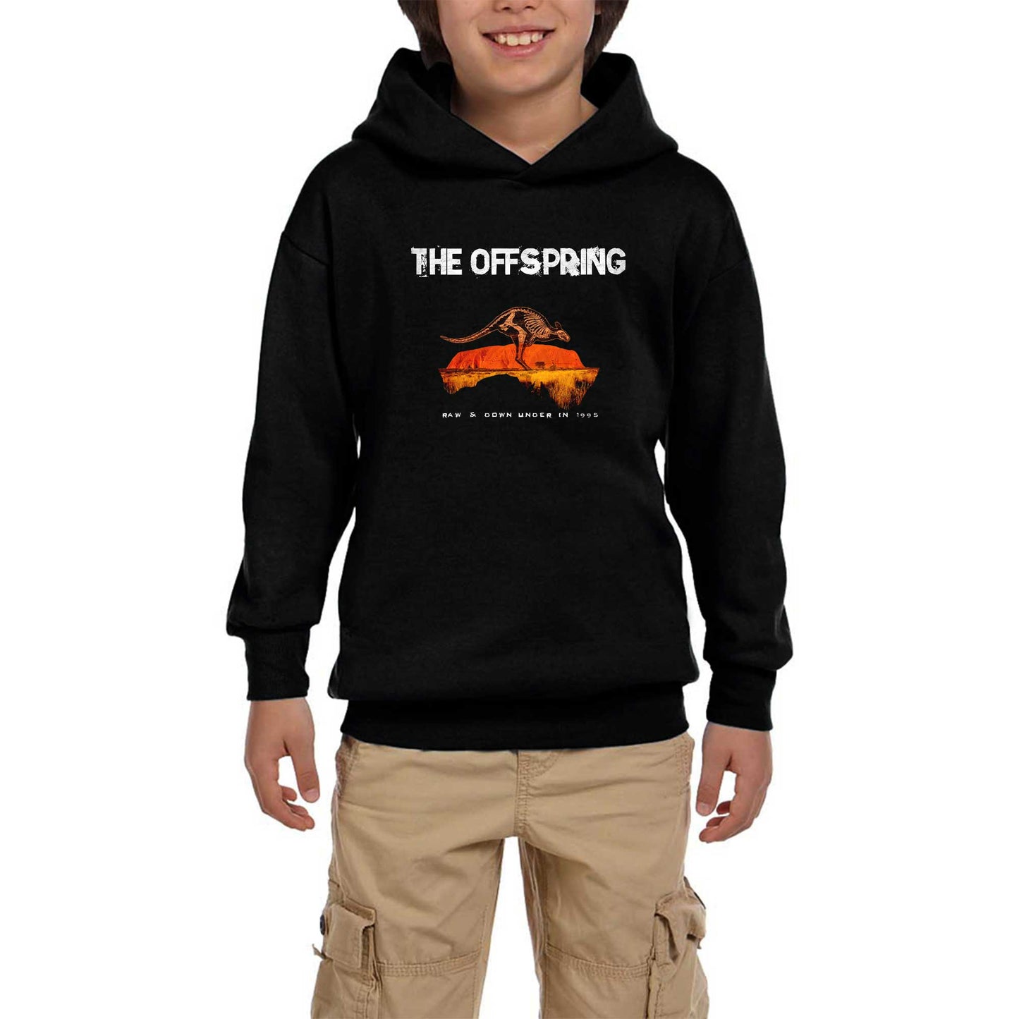 The Offspring Raw & Down Siyah Çocuk Kapşonlu Sweatshirt