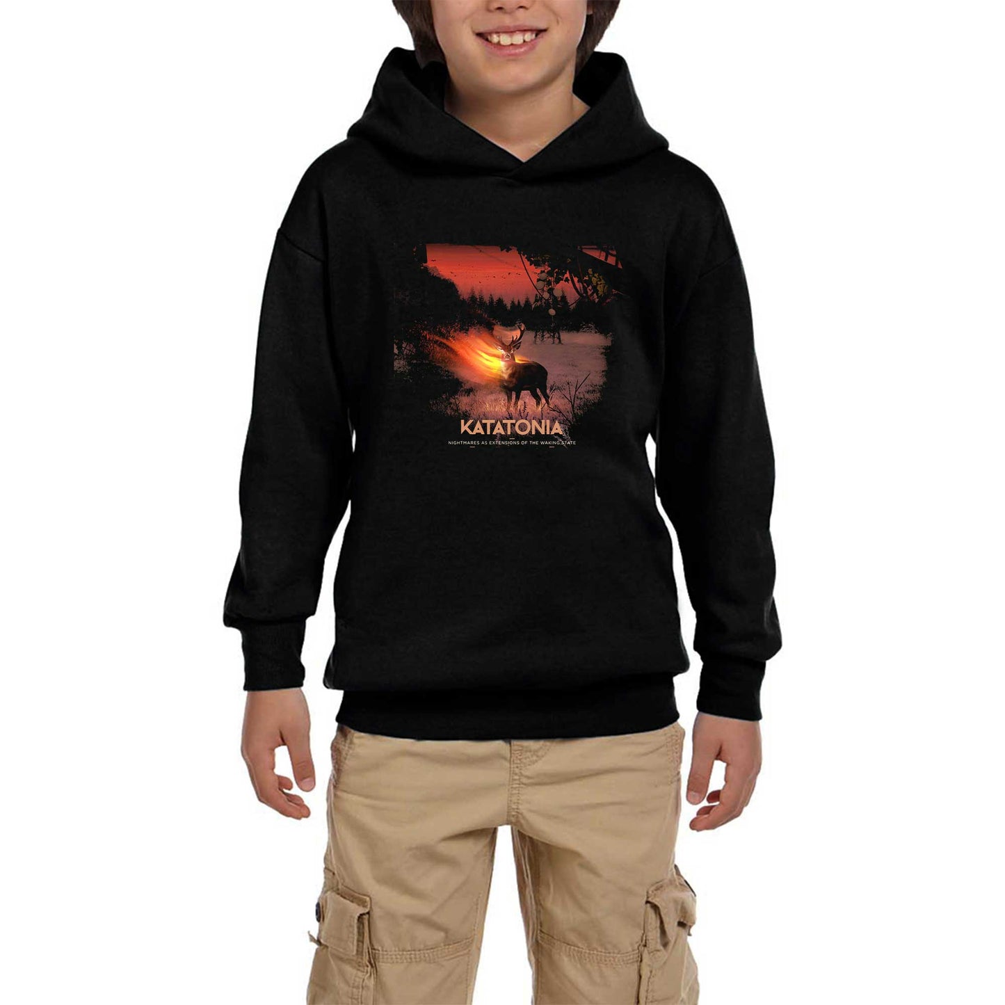 Katatonia Nightmares Siyah Çocuk Kapşonlu Sweatshirt