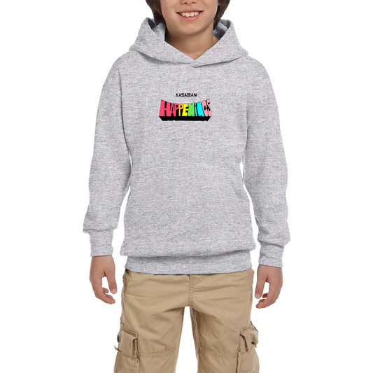 Kasabian Happenings Gri Çocuk Kapşonlu Sweatshirt